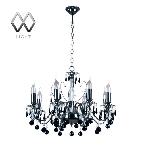 подвесная люстра mw-light барселона 313010208 черная в Нижнекамске