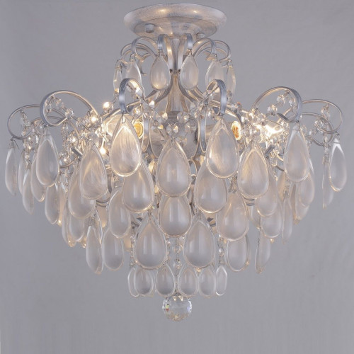 потолочная люстра crystal lux sevilia pl4 silver в Нижнекамске