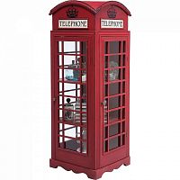 шкаф-витрина london telephone красный в Нижнекамске