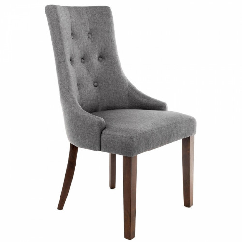 стул деревянный elegance dark walnut / fabric grey в Нижнекамске