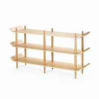 стеллаж bentwood двойной светло-коричневый в Нижнекамске