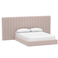 кровать двуспальная с большой спинкой 180x200 розовая avalon extended в Нижнекамске