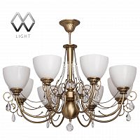 подвесная люстра mw-light фелиция 347016608 белая в Нижнекамске