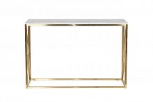 консоль белая с золотыми ножками bianco namibia 120x40x78 см в Нижнекамске