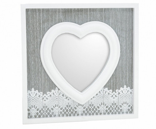 зеркало настенное белое в виде сердца love в Нижнекамске