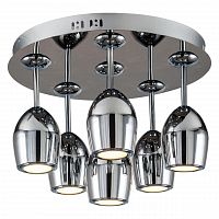 дизайнерская потолочная светодиодная люстра spot light merlot 1194668 хром в Нижнекамске