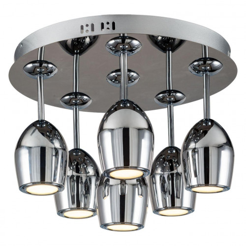 дизайнерская потолочная светодиодная люстра spot light merlot 1194668 хром в Нижнекамске