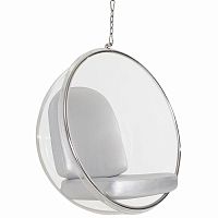 кресло eero aarnio style bubble chair серое в Нижнекамске