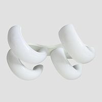 потолочная светодиодная люстра ambrella light orbital cloud fc11/4 wh 80w d620*500 в Нижнекамске