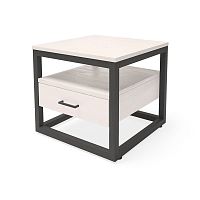тумба neo loft массив дуба ящик посередине белая в Нижнекамске