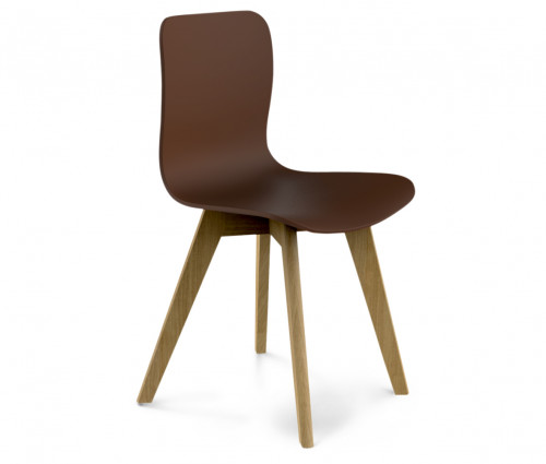 стул dsw коричневый s42 (eames style) в Нижнекамске