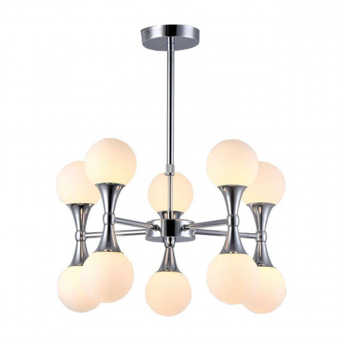 подвесная люстра arte lamp a9162lm-10cc белая в Нижнекамске