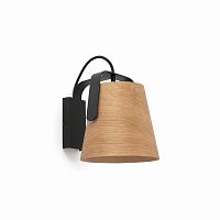 stood бра черное + wood e27 max 20w от faro в Нижнекамске