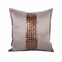 декоративная подушка handwork exclusive квадратная бежевая в Нижнекамске