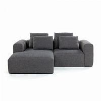 диван blok sofa 2 левый угол темно-серый от la forma (ex julia grup) в Нижнекамске