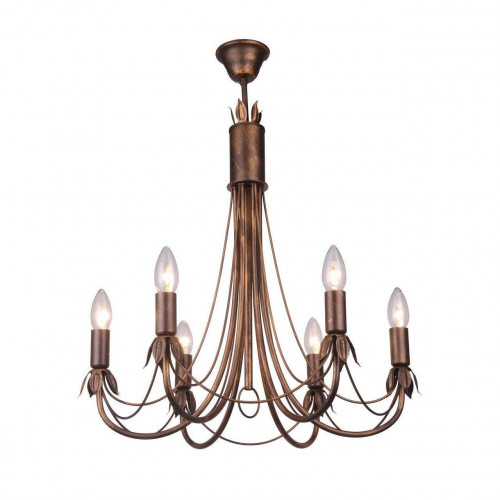 подвесная люстра toplight lucinda tl7350d-06br в Нижнекамске