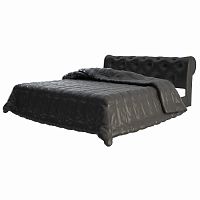 кровать двуспальная 160х200 черная из экокожи adelle в Нижнекамске