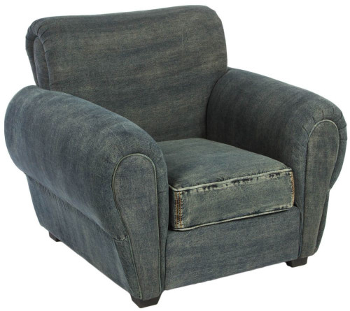 кресло san francisco denim armchair серое в Нижнекамске