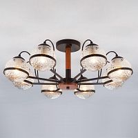 потолочная люстра eurosvet livia 70081/8 черный в Нижнекамске