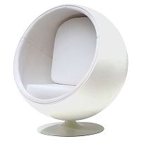 кресло eero ball chair белое в Нижнекамске