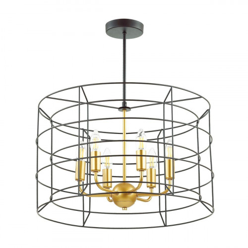 подвесная люстра lumion rupert 4410/6 черная в Нижнекамске