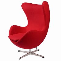кресло arne jacobsen темно-красное в Нижнекамске