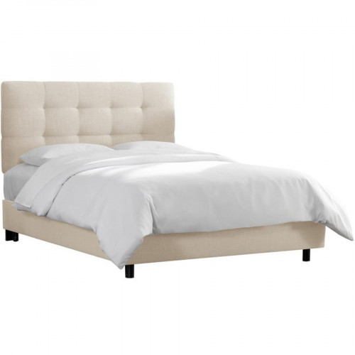 кровать двуспальная 180х200 белая alice tufted talc в Нижнекамске