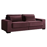 диван lotos violet раскладной прямой бордовый в Нижнекамске