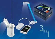 настольная лампа (ul-00000795) uniel tld-530 blue-white/led/200lm/6400k/pb в Нижнекамске
