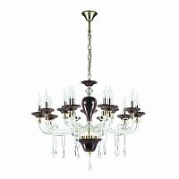 подвесная люстра odeon light amarone 3928/15 красная в Нижнекамске