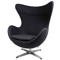 кресло egg chair черное в Нижнекамске
