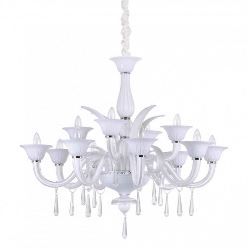 подвесная люстра ideal lux renoir sp12 bianco в Нижнекамске