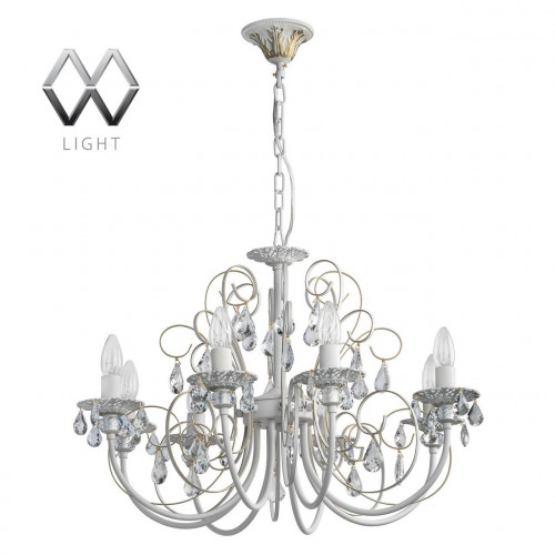 подвесная люстра mw-light свеча 301015308 белая в Нижнекамске