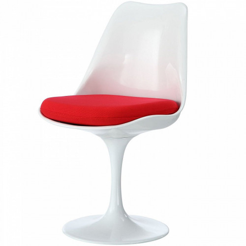 стул eero saarinen style tulip chair красная подушка в Нижнекамске