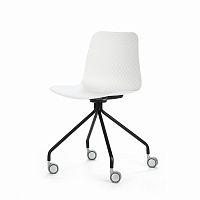 стул glide на колесиках белый в Нижнекамске