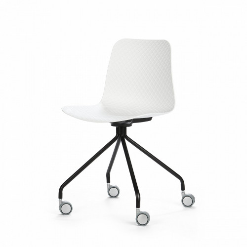 стул glide на колесиках белый в Нижнекамске