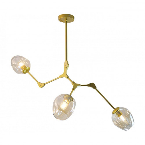 потолочная люстра kink light нисса 07512-3,33 янтарная в Нижнекамске