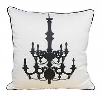 подушка с рисунком канделябра chandelier white в Нижнекамске
