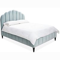 кровать двуспальная 180x200 голубая sutton scalloped в Нижнекамске