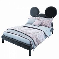 кровать детская односпальная 120х200 см серая mickey mouse в Нижнекамске