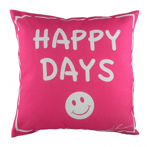 подушка с надписью happy days в Нижнекамске