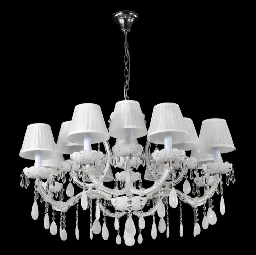 подвесная люстра crystal lux blanca sp12 белая в Нижнекамске