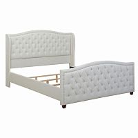 кровать marcella 90х200 белый велюр в Нижнекамске