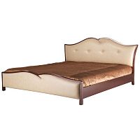 кровать двуспальная 180х200 бежевая из экокожи bristol в Нижнекамске