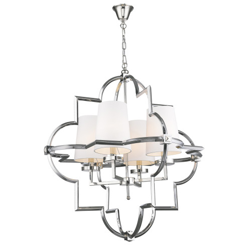 люстра mandeville l nickel от delight collection белая/никель в Нижнекамске