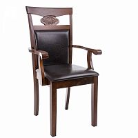 стул деревянный кресло luiza dirty oak / dark brown в Нижнекамске