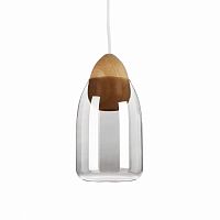подвесной светильник wooden ball яйцеобразный цоколь дымчатый прозрачный в Нижнекамске