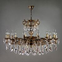 подвесная люстра ambiente leon 2128/12 pb new leaf бронза в Нижнекамске
