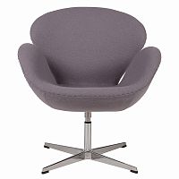 кресло swan chair серое в Нижнекамске