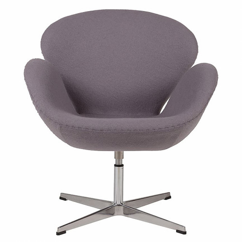 кресло swan chair серое в Нижнекамске